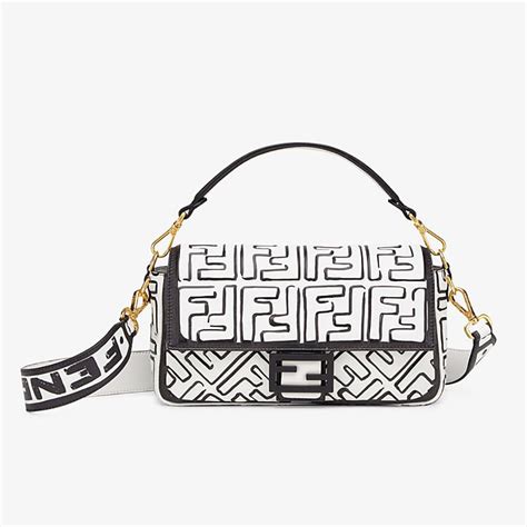 white fendi handbag|Fendi brand black handbag.